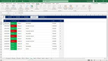 Load image into Gallery viewer, Planilha de Gestão de Time de Rugby Amador em Excel