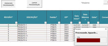 Load image into Gallery viewer, Planilha para cálculo de Plano de Produção PCP em Excel