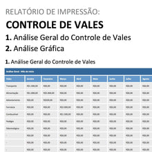 Load image into Gallery viewer, Planilha de Controle de Vales 4.0