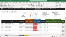 Load image into Gallery viewer, Planilha para Acompanhamento de Projetos e Planos de Ação