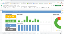 Load image into Gallery viewer, Pacote com 4 Planilhas Google de Vendas