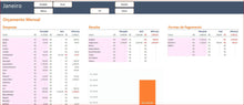 Load image into Gallery viewer, Planilha de Controle de Orçamento Pessoal e Avaliação Financeira em Excel