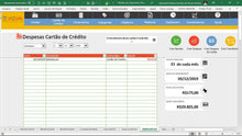 Load image into Gallery viewer, Planilha de Orçamento Pessoal e Familiar em Dashboard