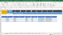 Load image into Gallery viewer, Planilha de Contas a Pagar em Dashboard
