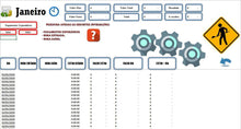 Load image into Gallery viewer, Planilha de Controle de Horas Extras Individual em Excel
