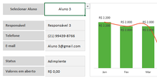 Load image into Gallery viewer, Planilha de Controle de Mensalidades Escolares em Excel 4.0
