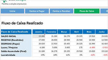 Load image into Gallery viewer, Planilha de Contas a Pagar Receber e Fluxo de Caixa Realizado
