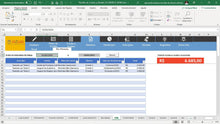 Load image into Gallery viewer, Planilha de Contas a Receber em Dashboard
