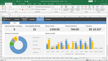 Load image into Gallery viewer, Planilha de Controle de Ligações Realizadas em Excel 4.0
