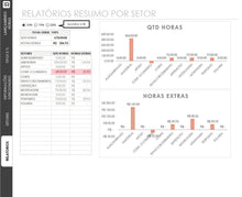 Load image into Gallery viewer, Planilha de Controle de Horas Extras para 2020 (Atualizada)
